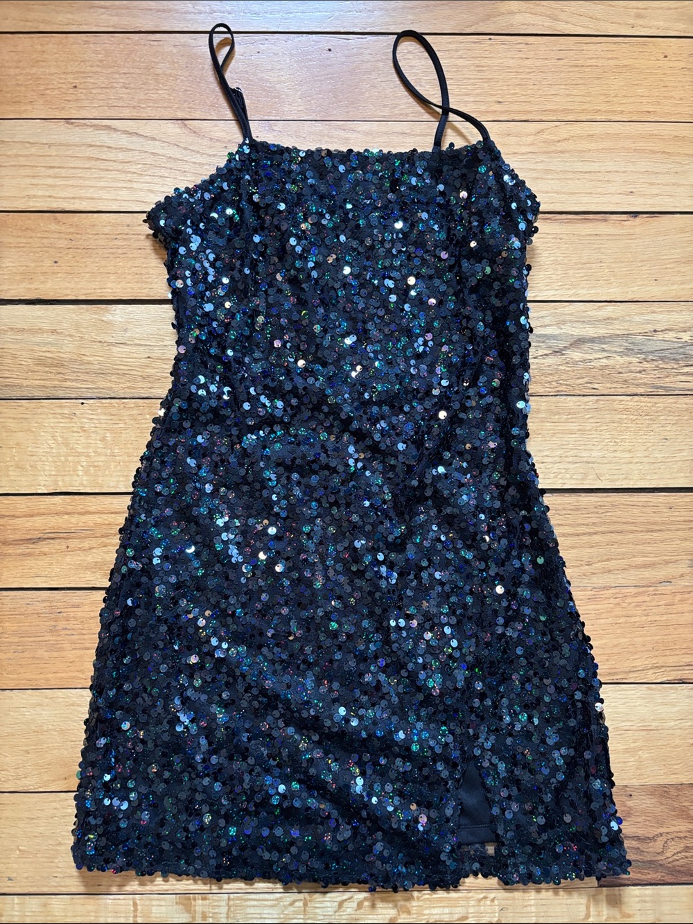 wild fable Black Sequin Mini Dress